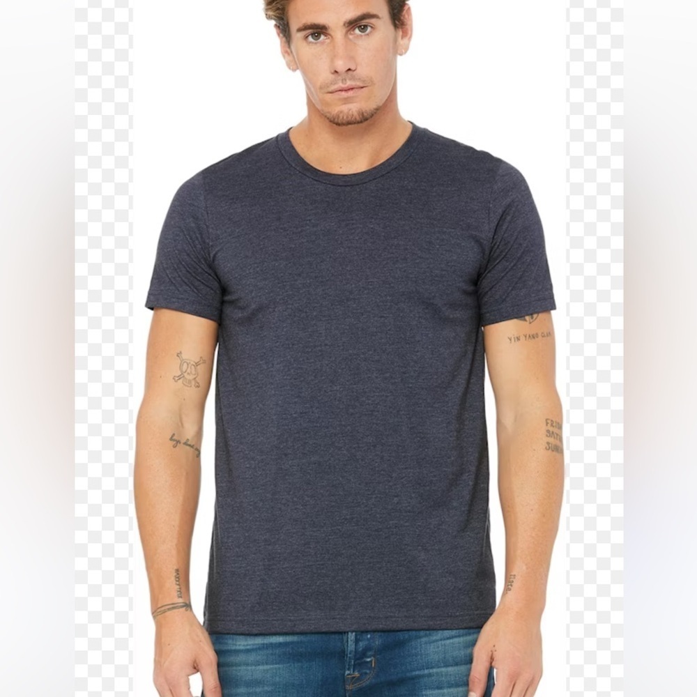 Men's Gray Slub T-Shirt